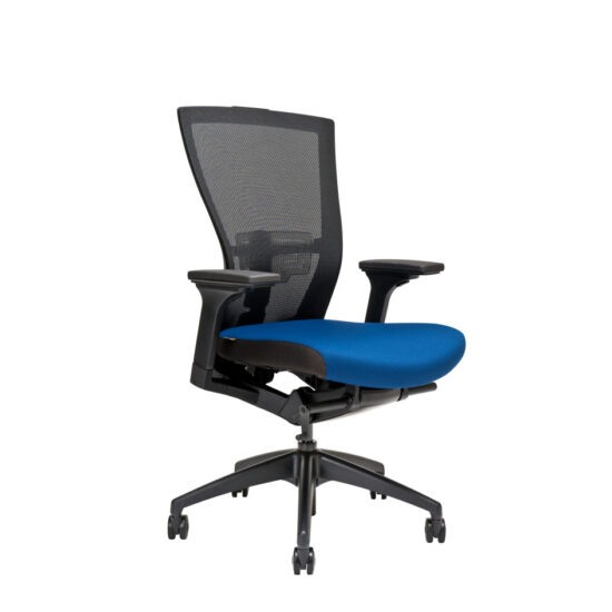 Kancelářská židle na kolečkách Office Pro MERENS BP – s područkami a bez opěrky hlavy Modrá BI 204