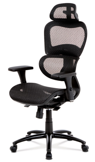 Kancelářská ergonomická židle NITE — s podhlavníkem a područkami