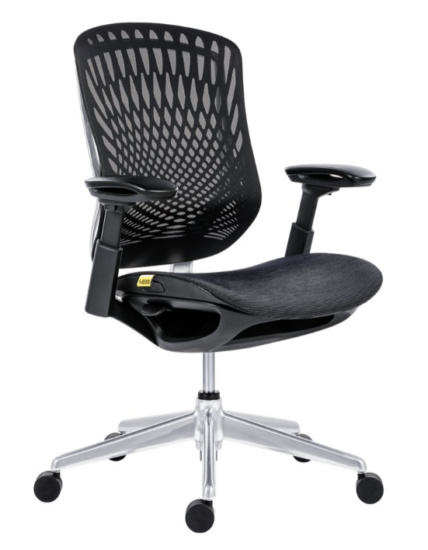 Kancelářská ergonomická židle Antares BAT NET PERF — černá