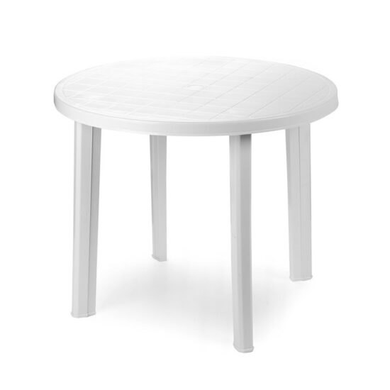 Zahradní kulatý stolek DON — bílá