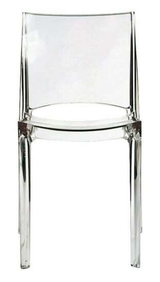 Plastová jídelní židle Stima B-SIDE – bez područek Transparente